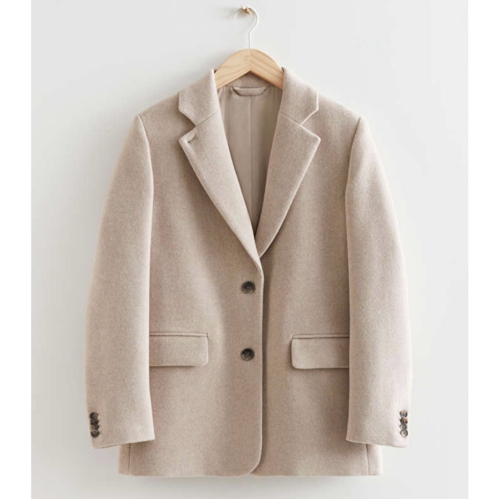 & Other Stories Oversized Wool Blazer